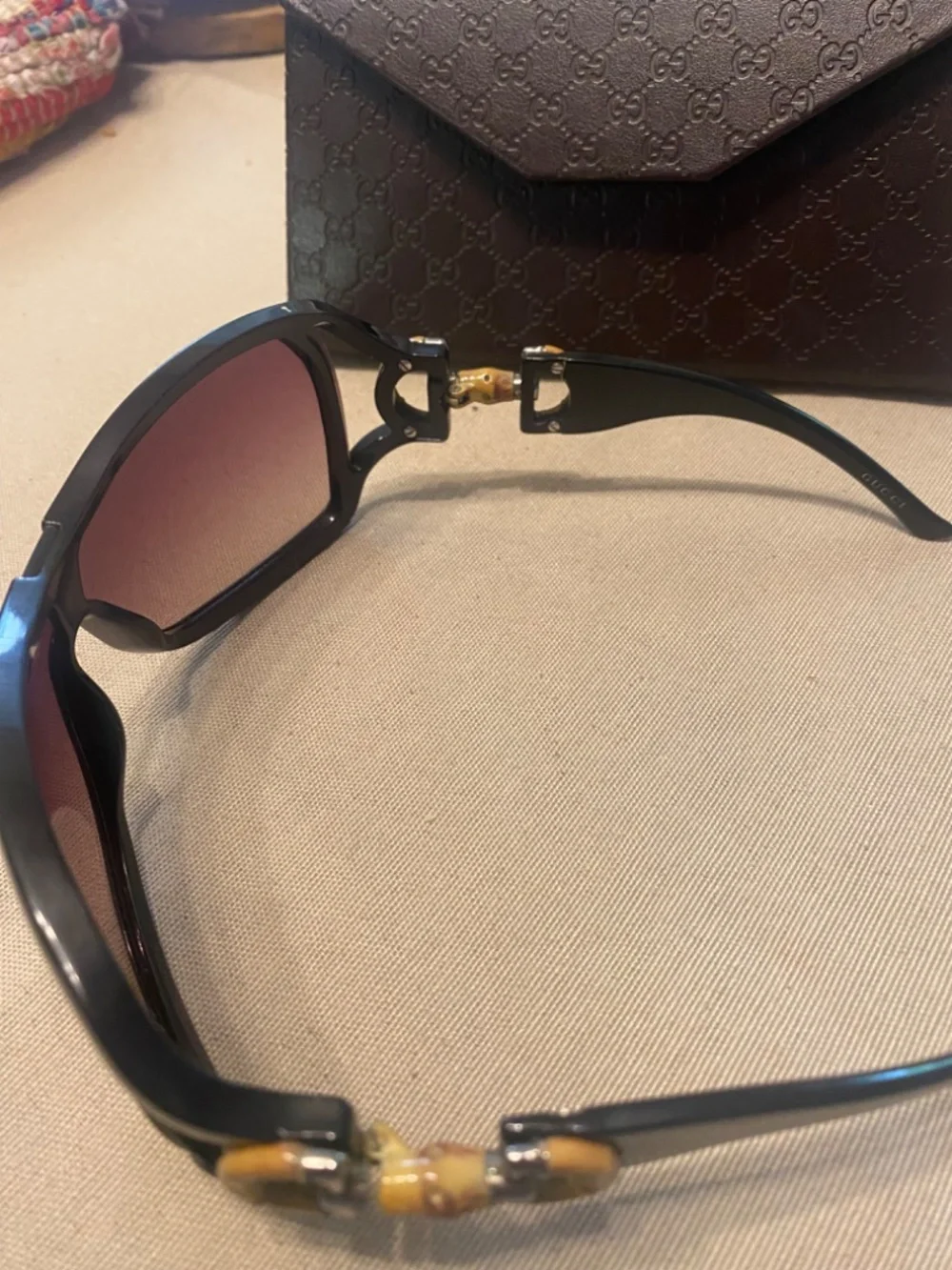 Gucci horse-bit shield sunglasses